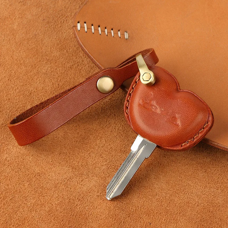 Motorcycle Key Case Shell Cover Leather keyring keychain Accessories for All Vespa Model GTS LX LXV 50 125 250 300 GTS 300ie