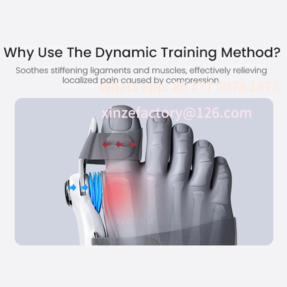 

Настраиваемый электрический корректор бурсита стопы, подушка безопасности, тяговый вибрационный массаж, брекеты для ног, разделитель пальцев, выпрямитель