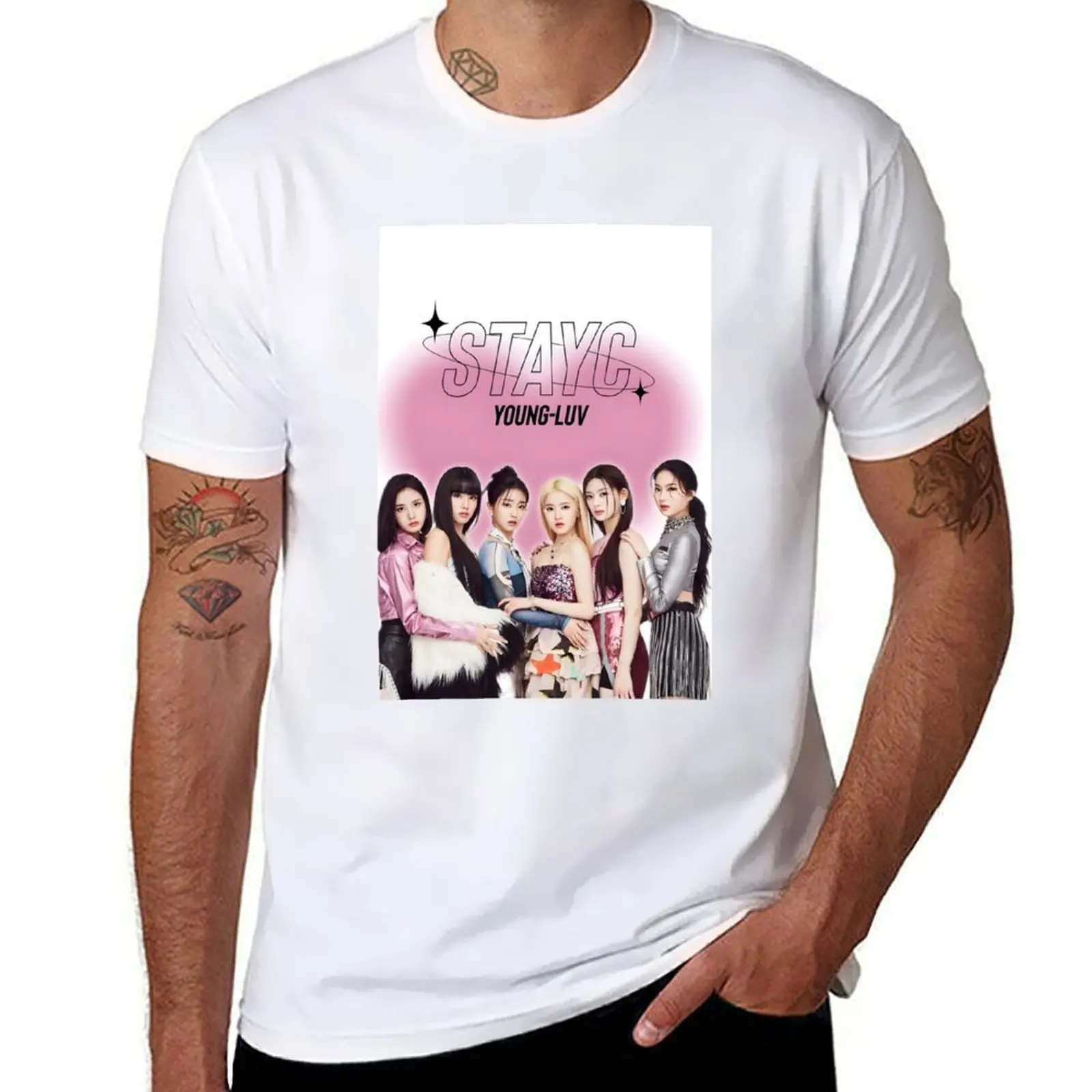 

STAYC YOUNG LOVE T-Shirt t shirt custom print t shirts for man graphic vintage T-Shirt