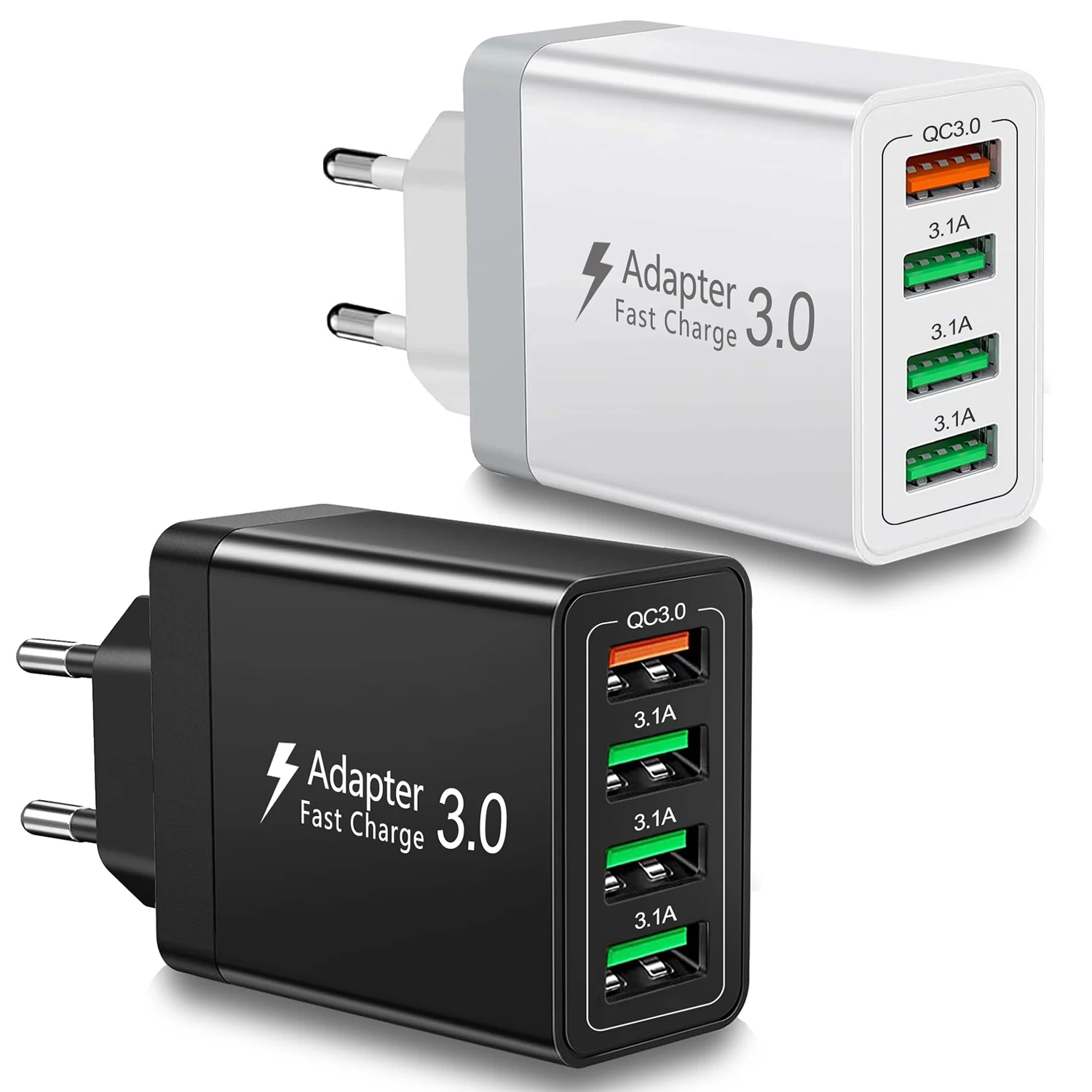 Eu Plug 4-Port USB-…