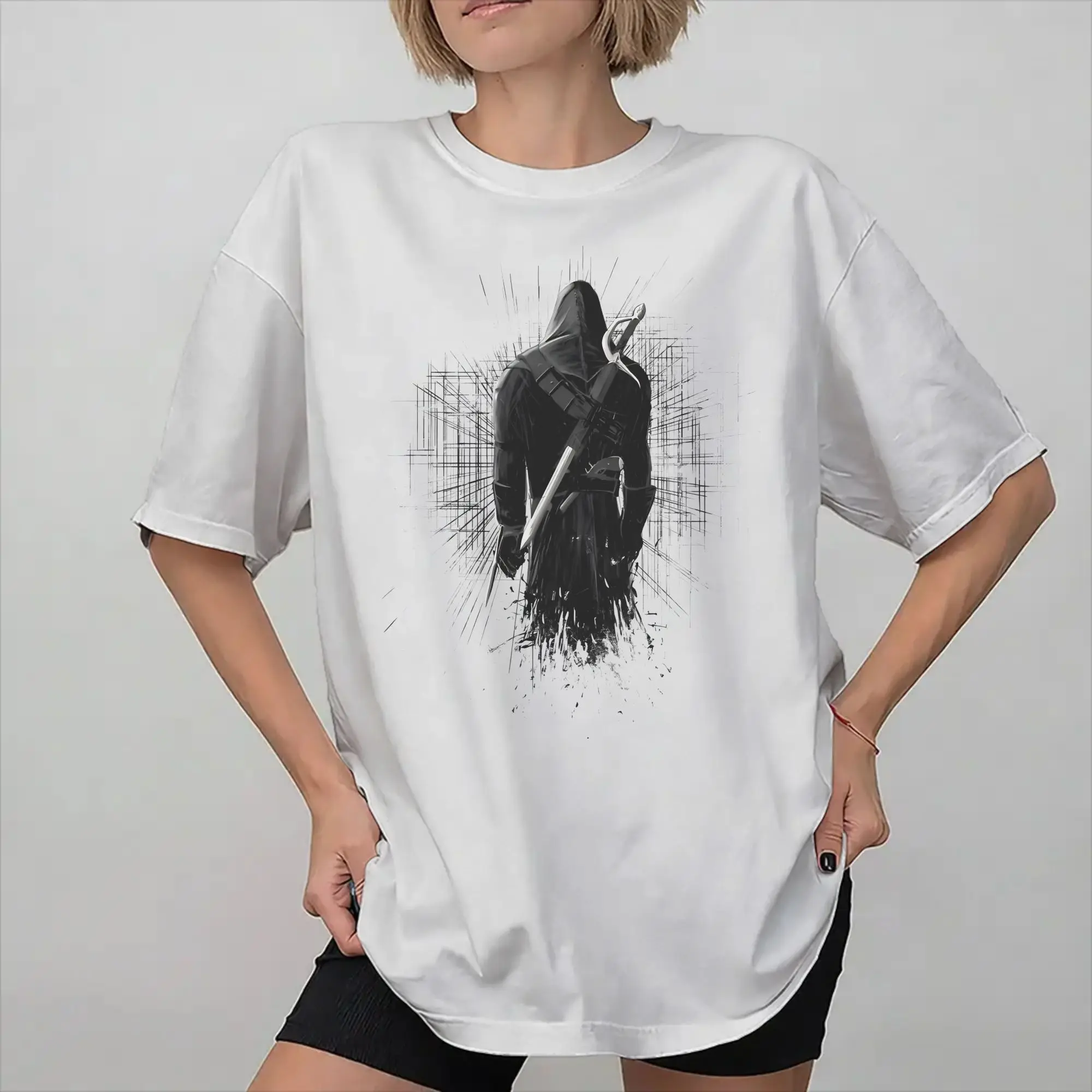 Assassines Creed Requiescat In Pace  Accessories Unisex T Shirts Cotton Tee Printed  T-shirt Clothing
