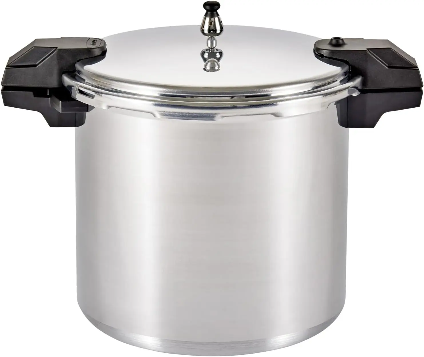 - 7114000221 92122A Polished Aluminum 5 / 10 / 15-Psi Pressure Cooker / Canner Cookware, 22-Quart, Silver