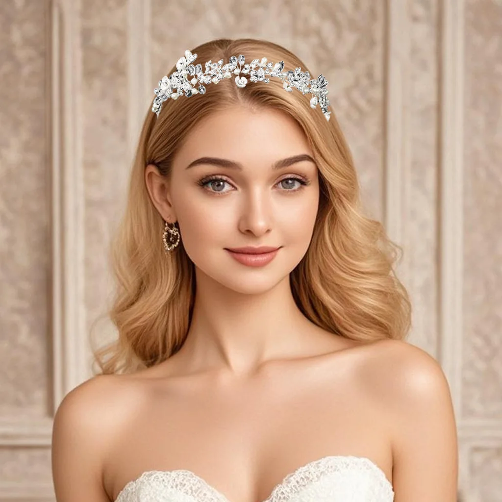 

Luxury Water Diamond Hairband for Women Suitable for Parties and Weddings Fashion Jewelry Headband Hair Accessories