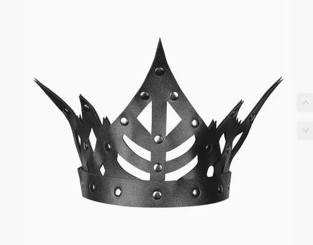 

Gothic Crown Unisex Punk Headpiece Costume Accessory Adjustable Comfortable Fit Reusable Headdress For Street Dance Party