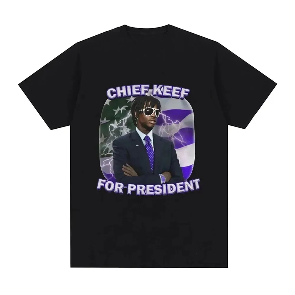 I Love Chief Keef Print T-shirt Trend Men Women Cotton Hip Hop Oversized Tshirt Short Sleeve Women T Shirt Streetwear Tops Tee