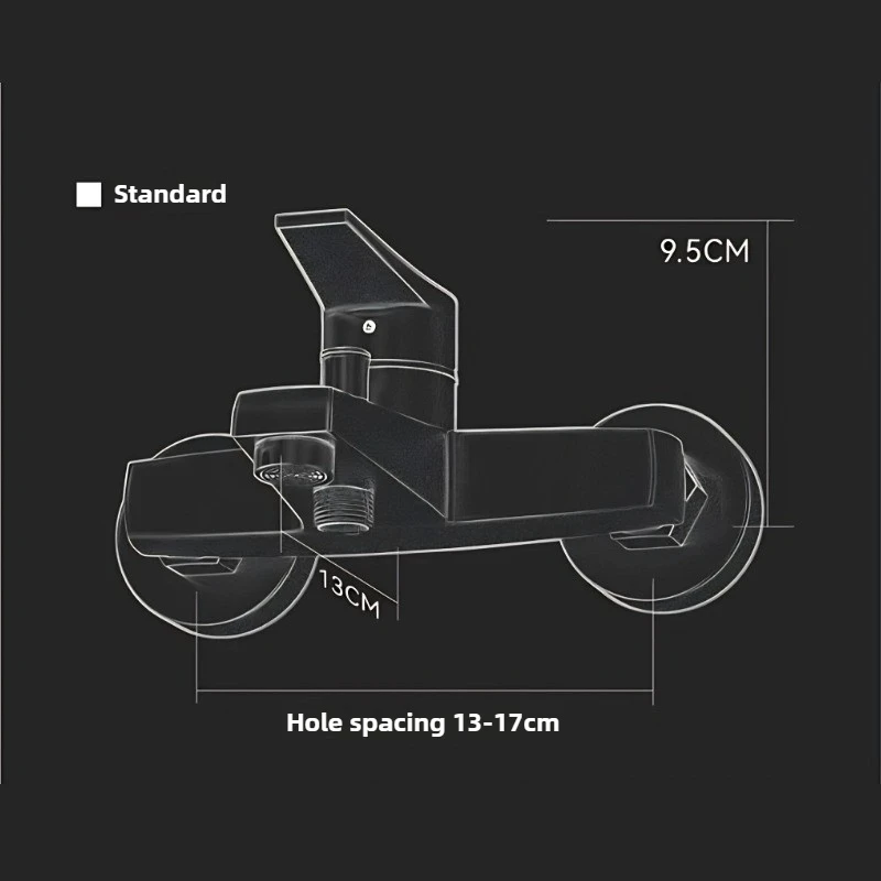 Set doccia con valvola, bagno, vasca da bagno, miscelatore, triplo rubinetto caldo e freddo
