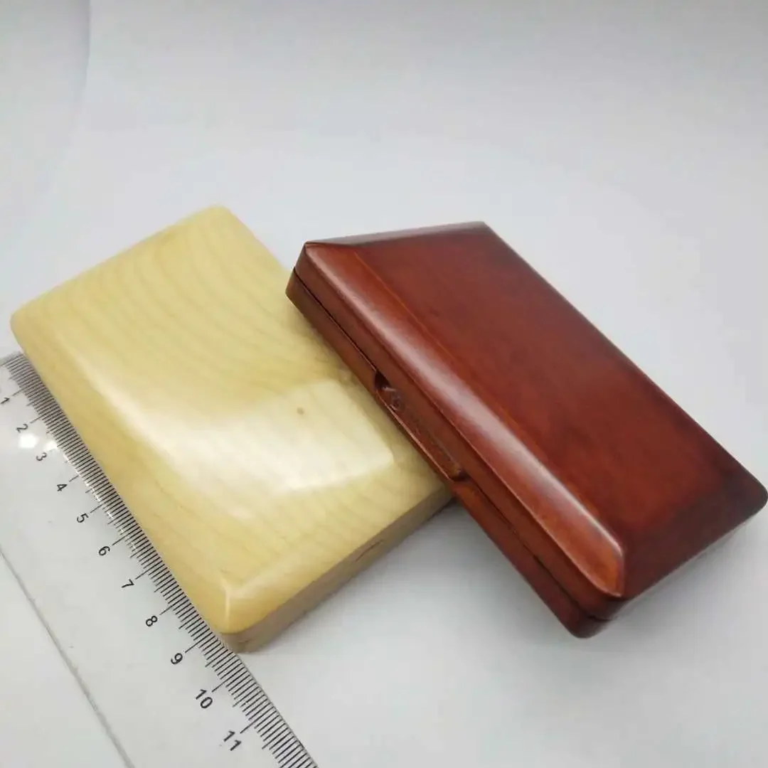 Wooden Oboe Sax Reed Case Hold 2 Pcs Reeds 1 Red + 1 Yellow