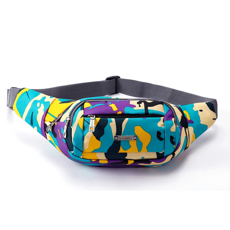 

Мужская поясная сумка-клатч с камуфляжным принтом, новинка 2026 года, унисекс, повседневная, большая, водонепроницаемая, для телефона, на ремень, из холщовой ткани, для путешествий