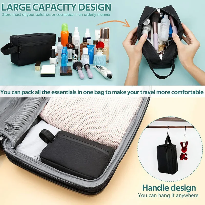 Fashion Storage Cosmetic Bags Travel Cosmetic Bag Waterproof Toiletry Wash Kit Storage Hand Bag Pouch For Women Men Male Handbag