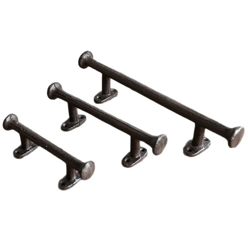 الأوروبي الرجعية الحديد الزهر مقابض الأبواب مقاومة للضغط الصدأ واقية أدراج خزائن مقابض حديقة فناء جدار الزينة