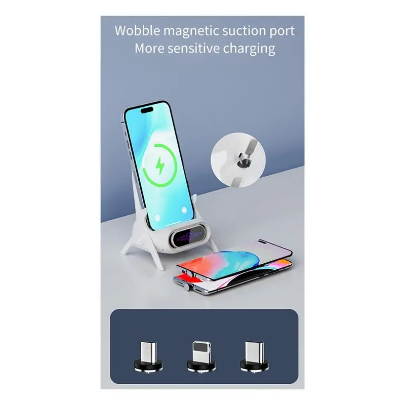 A60P New Small Chair 15W Wireless Fast Charger Wireless Amplification Multifunctional Mobile Phone Tablet Bracket