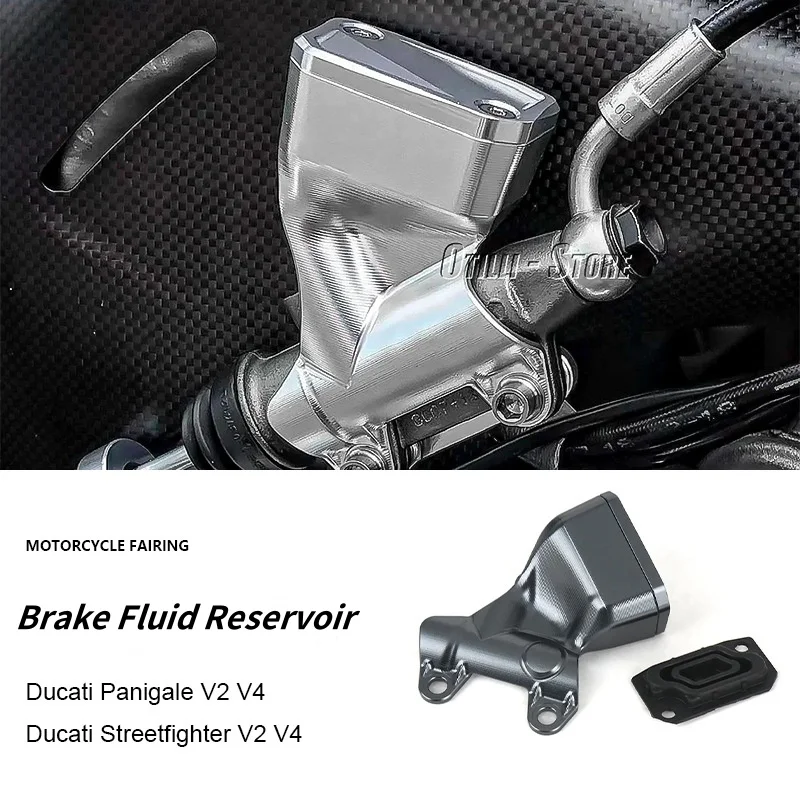 

New Motorcycle Rear Brake Fluid Reservoir Cover Protector For Ducati Panigale V4 PANIGALE V2 Streetfighter V4 STREETFIGHTER V2