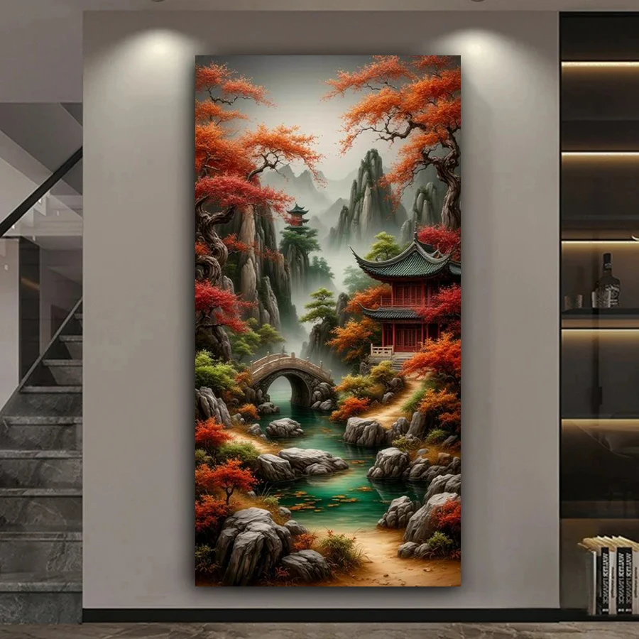 

Новая коллекция: Наборы для алмазной вышивки DIY «Пейзажный павильон» – крупноформатная мозаичная картина для декора стен