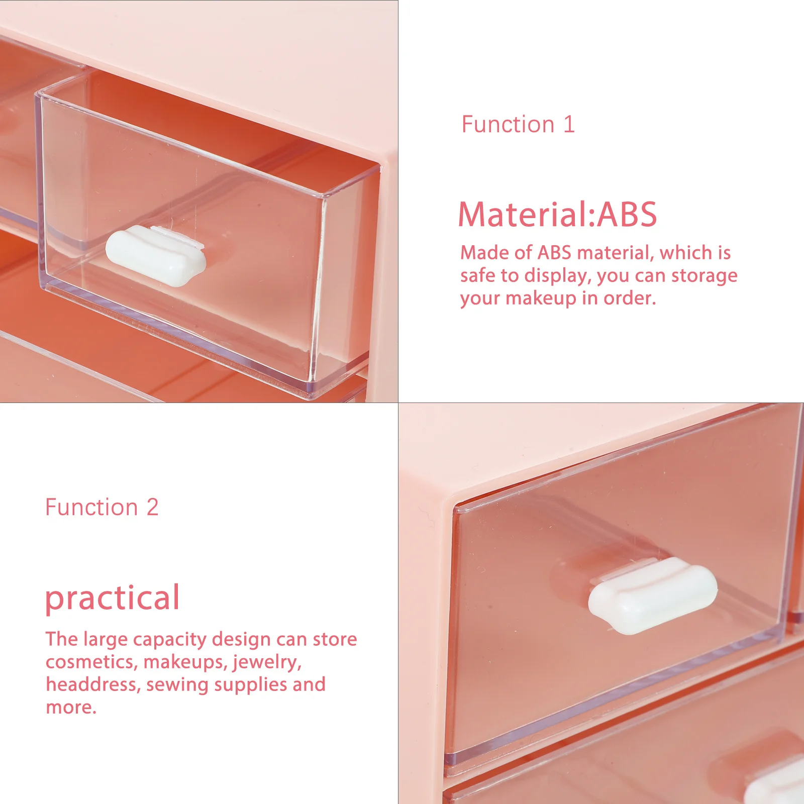 

Desktop Drawer Organizer Storage Box Stationery Holder Abs Material Desk Sundries Container For Office Home