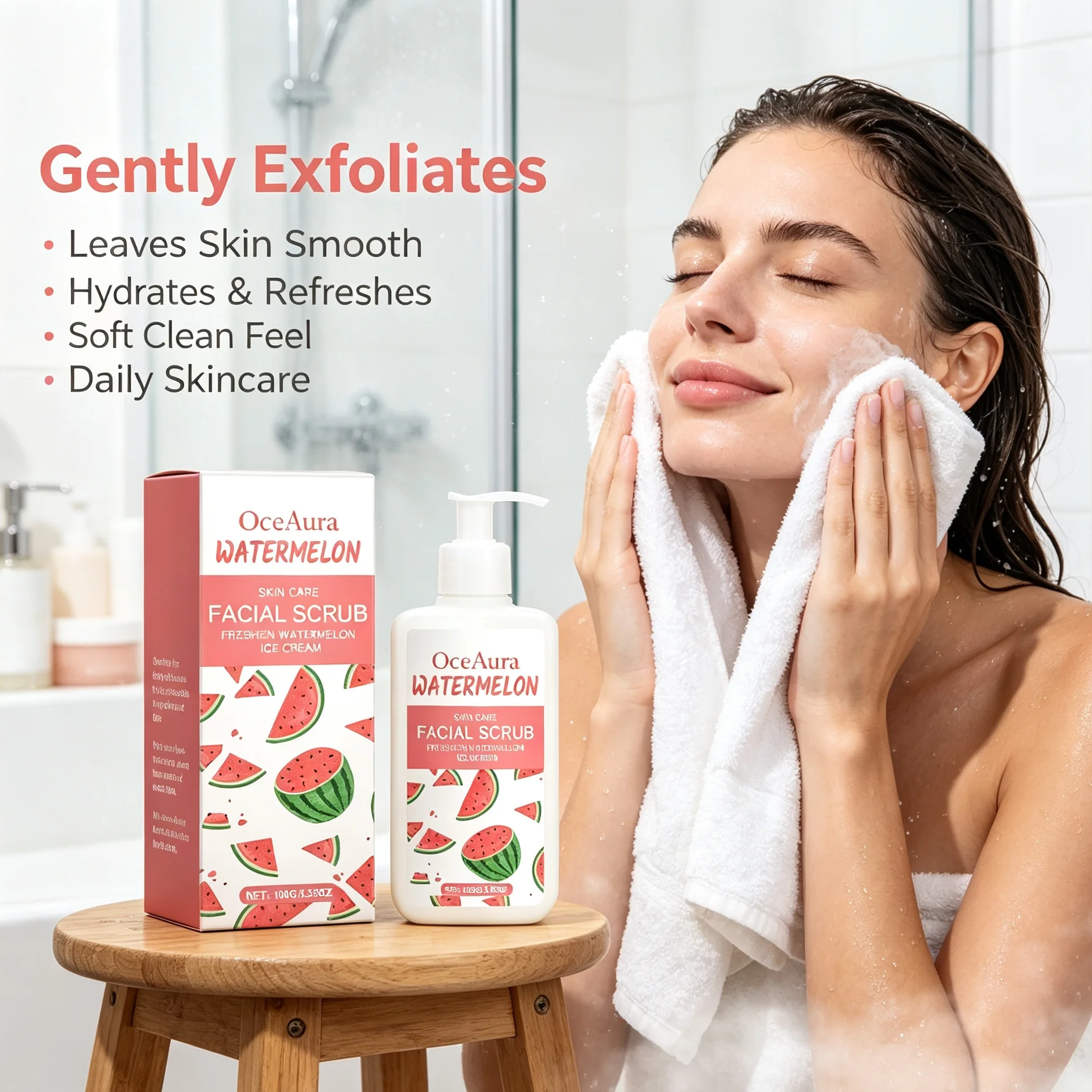 Natural Mild Body Scrub Deep Cleansing Exfoliator Dead Skin Remover Hydrating Nourish Rough Skin Whitening Shower Skincare