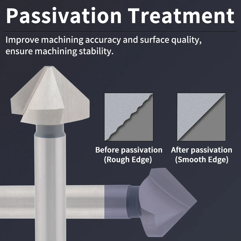 

HSS 90 Degree Single Flute Metal Chamfering cutter is wear-resistant and durable, making it suitable for CNC machining