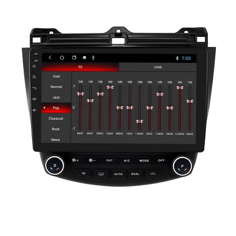 

-10.1" Android 9.1 Car Stereo Dvd Player Gps For Honda Accord 7th 2003 2004 2005 2006 2007 2008