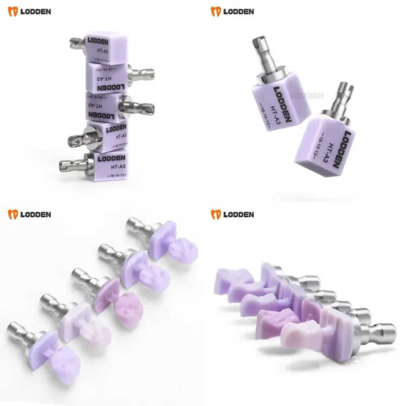 LODDEN 5pcs/box color 16 CAD CAM ceramic block 18 * 15 * 13mm back crown inlay lithium silicate block 1