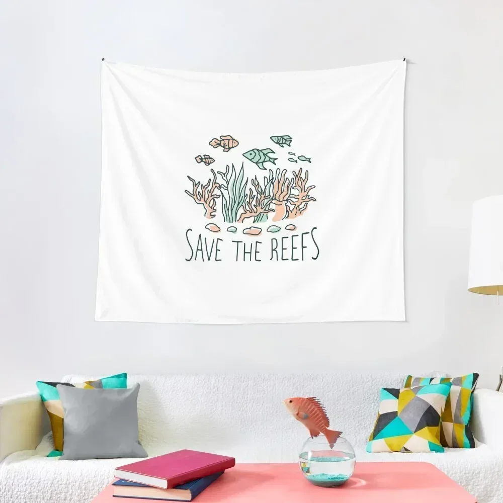 

Save The Reefs Tapestry Things To Decorate The Room Decorative Paintings Aesthetic Room Decorations Tapestry