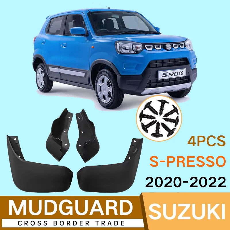 

Mud Flaps for Suzuki S-Presso 2020 2021 2022 Splash Guards Fender MudFlaps Front Rear Mudguards Car Accessories