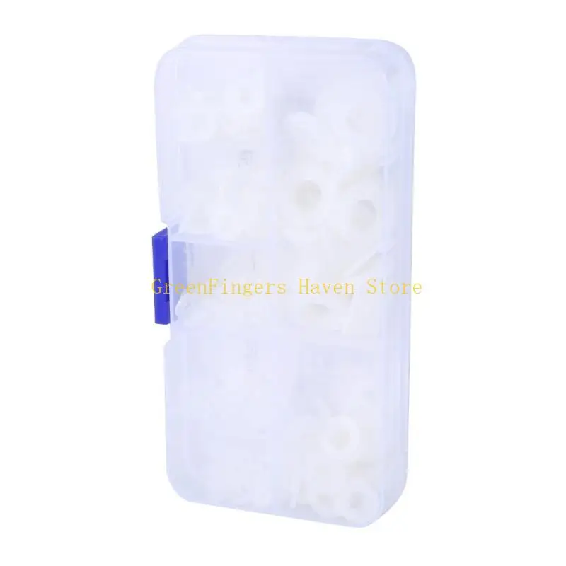 

F68D 350Pcs Nylon Washers O-Shape Rings Sealing Rings Assortment Flat Round