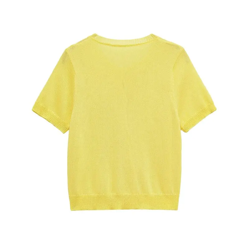 صيف 2025 وصول جديد جاكيت نسائي متماسك بتصميم متعدد الاستخدامات مزين بعقدة فراشة من اللؤلؤ الصناعي 473005 ستايل مريح بأكمام ق... #5