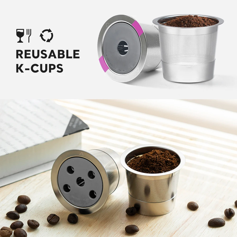 Reusable Coffee Filter Cup Coffee Capsules Dripper Capsule For Keurig K-supreme Plus Metal Coffee Filter Basket Accessories