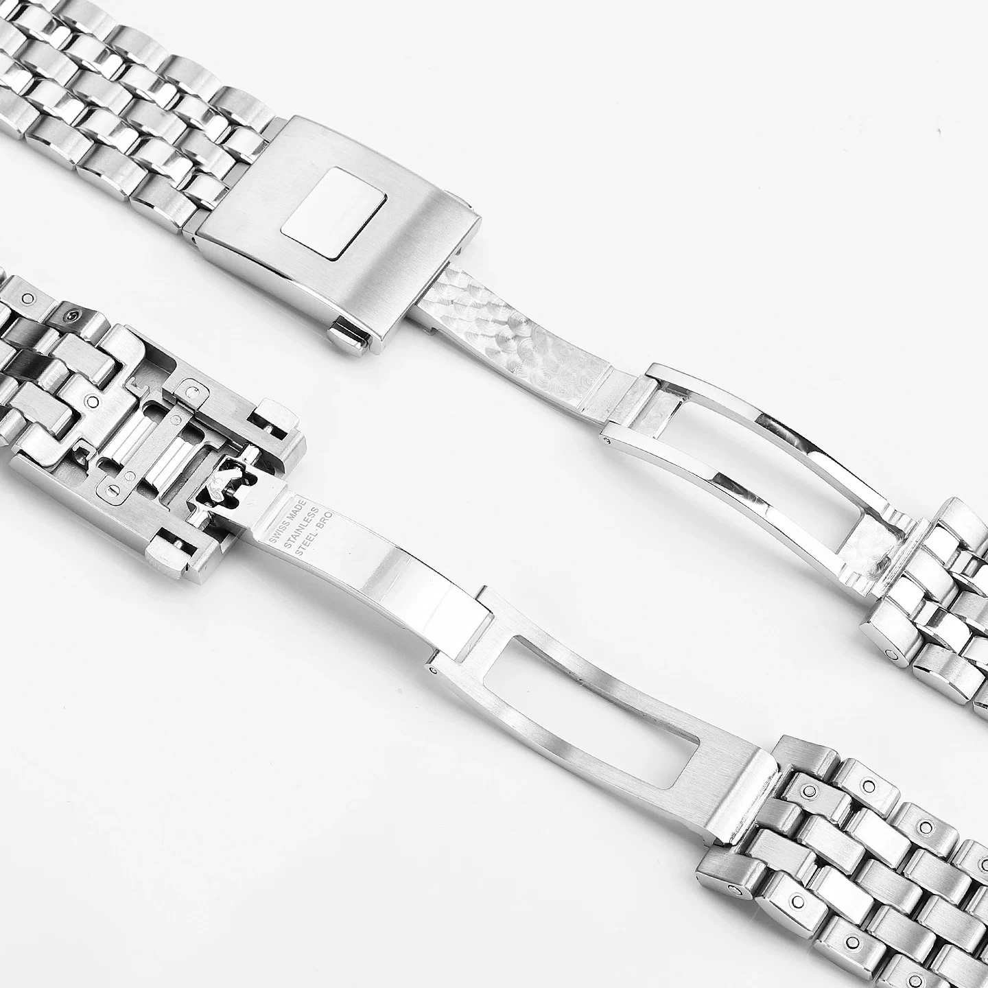 Stainless Steel Quick Release Watch Band For IWC Pilot Mark 20 IW328202 IW328204 IW328206 Men Watch Replacement Strap