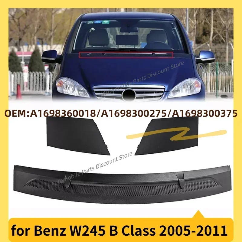 for 2005-2011 W245 Mercedes Benz B Class B180 B200 Front Water Drain Cover Hood Grille Drain 1698300275 1698300375 1698360018