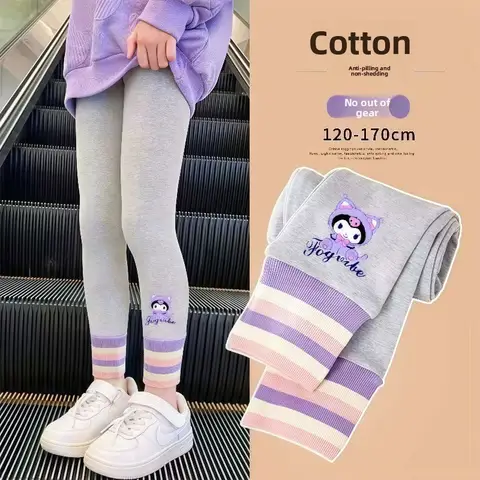Nouveau Kuromi ma mélodie Leggings Polyester cheville manchette décontracté épaissi haute élasticité Joggers femmes mode Anime Streetwear pantalon