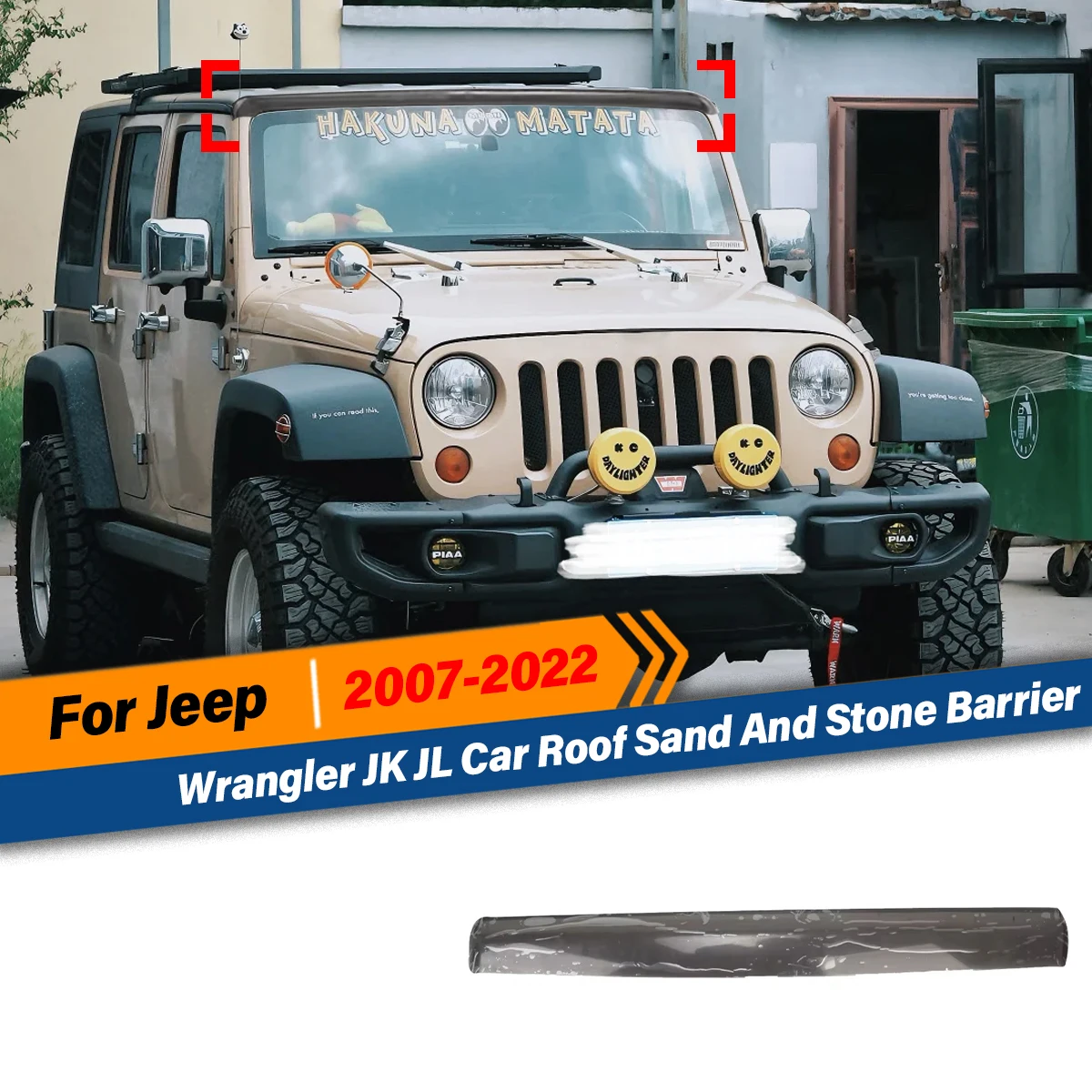 

For Jeep Wrangler JK JL 2007-2022 Car Roof Sand Guards Sun Shade Sunroof Wind Deflector Auto Parts Accessories Body Kit