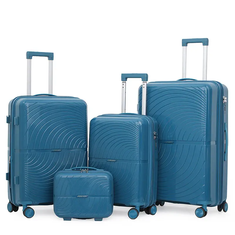

OMASKA Wholesale PP Trolley Luggage 4 Pcs14 20 24 28 Inch Unisex PP Suitcase Set