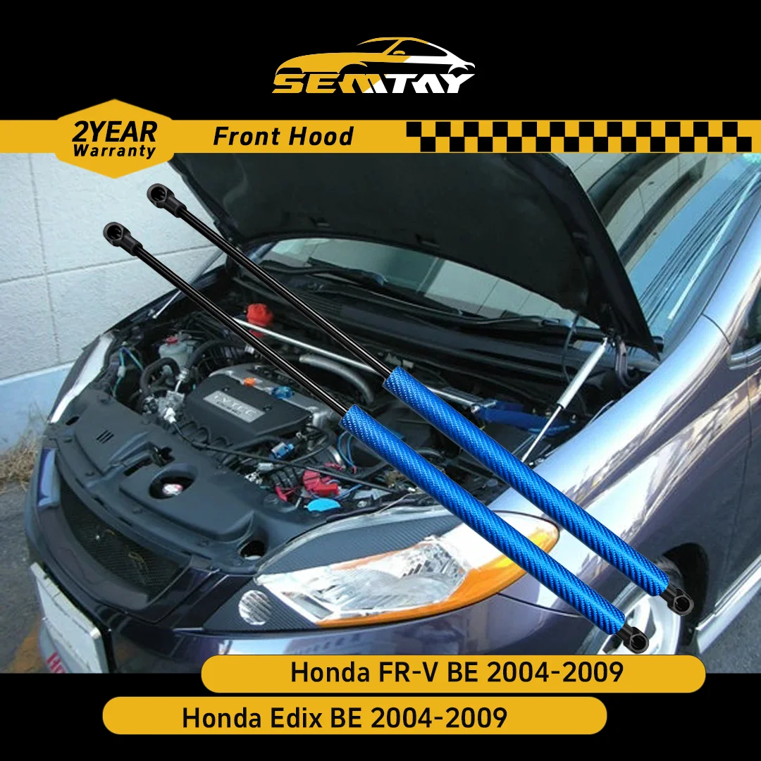 

Стойки капота SEMTAY для Honda FR-V BE/Edix BE 2004-2009, поддержка подъема капота, пружинные амортизаторы, демпфер, автозапчасти, автомобильный аксессуар