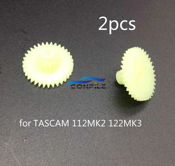 2pcs outer 34T inner 14T gear for TASCAM 112MK2 122MK3 cassette deck