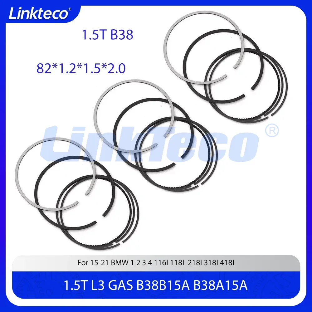 

Engine Part Piston Ring Set Fit 1.5 T L L3 GAS B38 B38A15 For 15-21 BMW 116i 118i 218i 318i 418i X1 X2 Mini Cooper 1.5T B38B15A