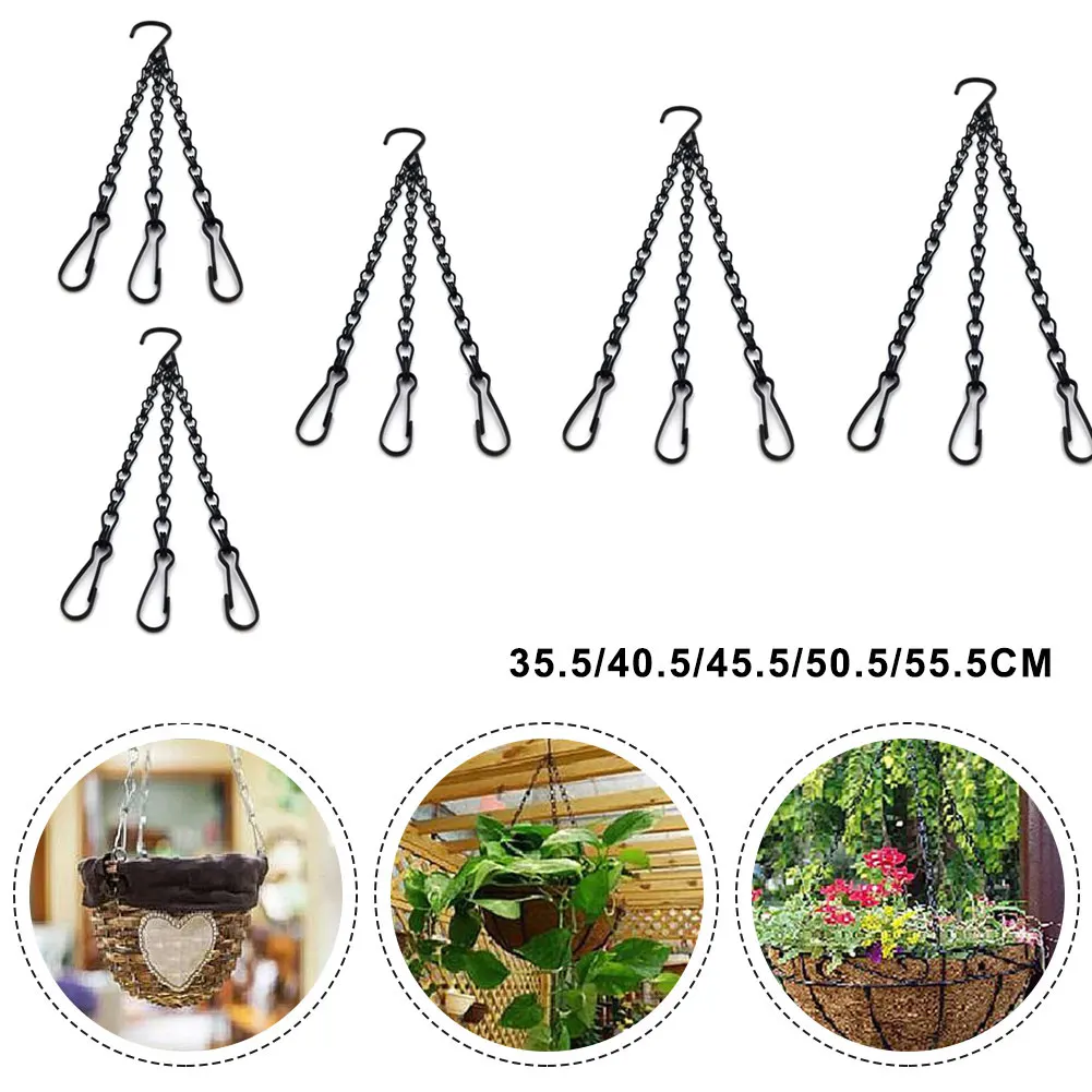 Perchas de repuesto largas de alta calidad para plantas, cadena de alta resistencia, cesta colgante, equipo para el hogar, 1 unidad