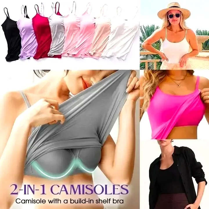 Cami Bra Women's Padded Camisole for Comfort