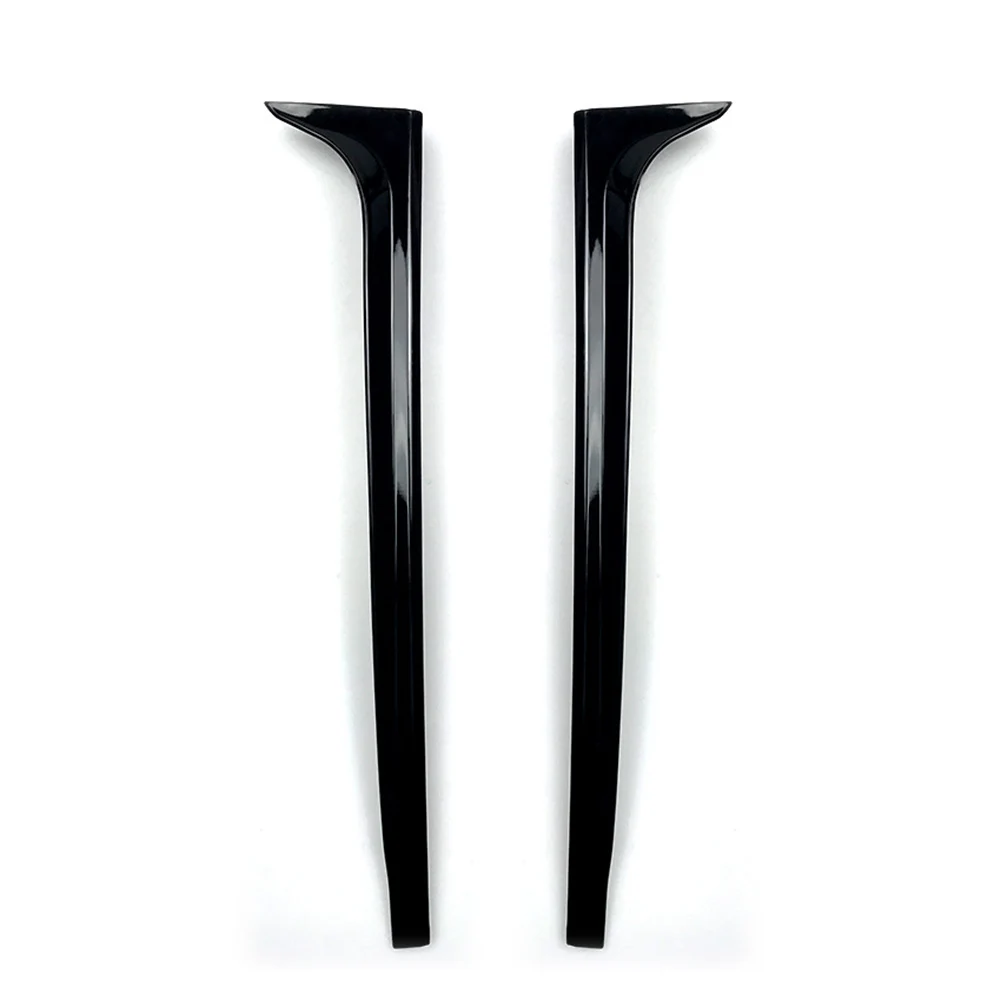 Sporty Look Vertical Rear Wing Spoiler OEM Compatible Direct Replacement Easy Installation High Strength Black