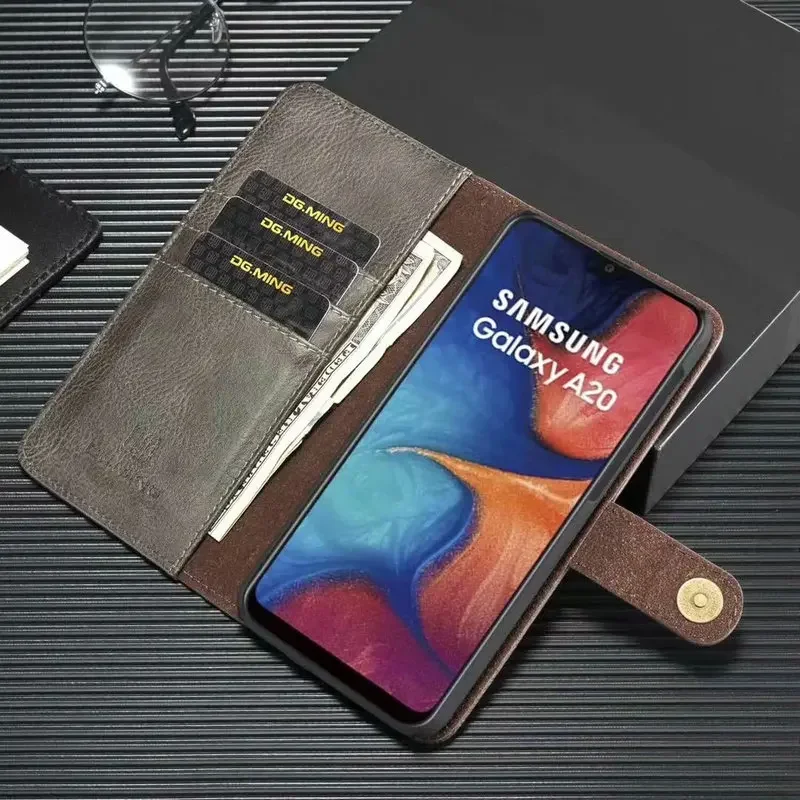 For Samsung Galaxy A54 A34 A14 A30 A40 A50 A70 A50S A52S A72 Detachable Leather Case Flip Cover Book A51 A71 A12 A32 A52 Bags