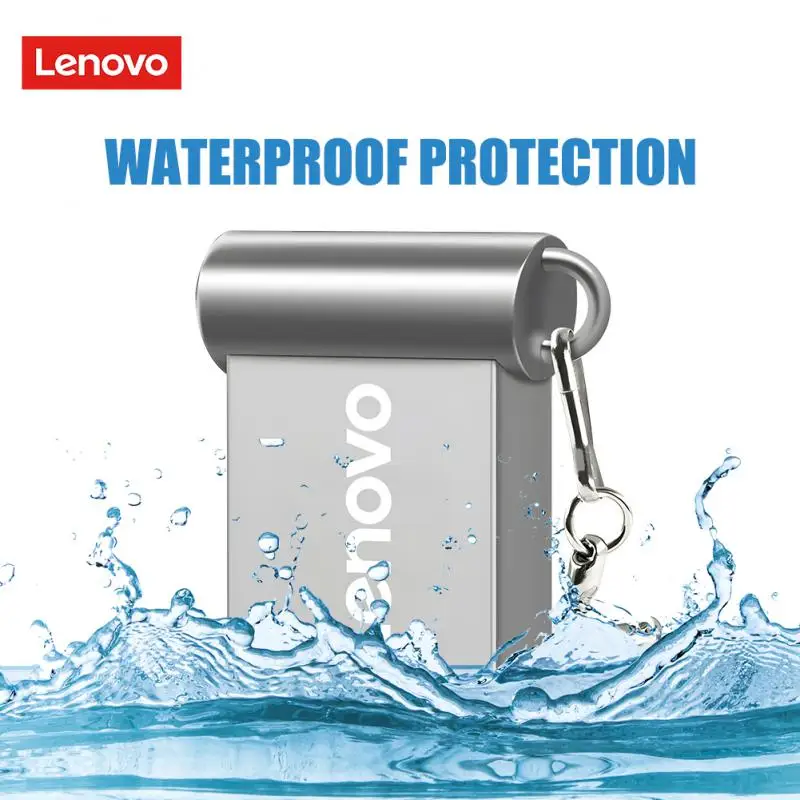 Lenovo USB3.0 Metal Disk 2TB 1TB High-Speed Flash Drives Portable Hard Drive File Rransfer Waterproof U Disk For Laptop Desktop