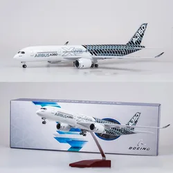 47CM 1/142 Scale Model Diecast Resin Airplane Airbus A350 Prototype XWB Airline Airways With Light Wheel Collection Display Toys