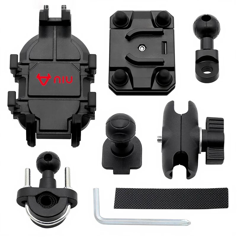 حامل هاتف 360 °   تدوير ركوب دراجة نارية دعامة حامل عدم الانزلاق ل Niu Kqi3 برو M1 N1s Ngt N1 Uqi NQi GT RQi MQi N1 #3
