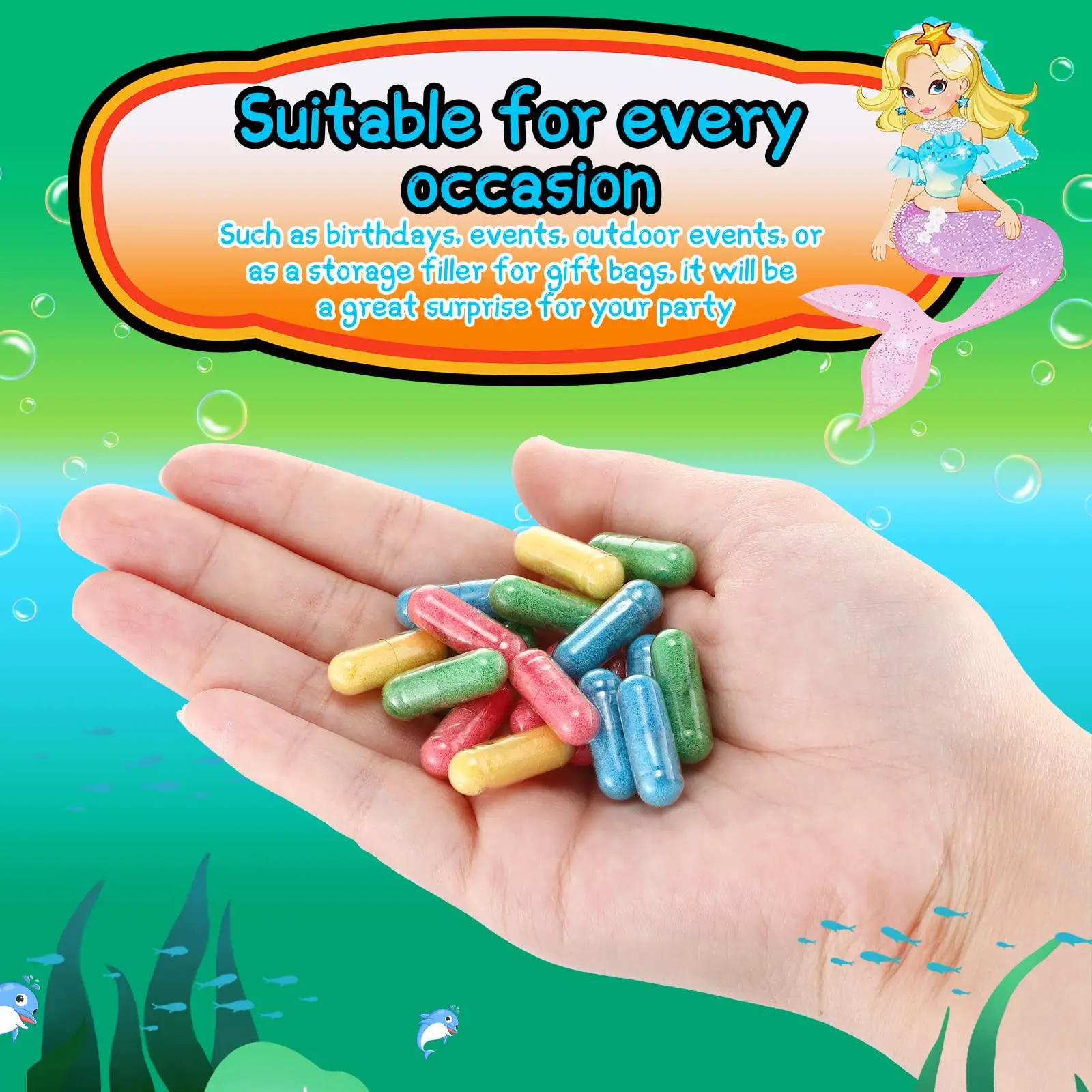 Capsules magiques en éponge pour enfant, jouets créatifs en forme de dinosaure et d\'animaux marins, puzzle de bain et de natation, idée cadeau, DIY,