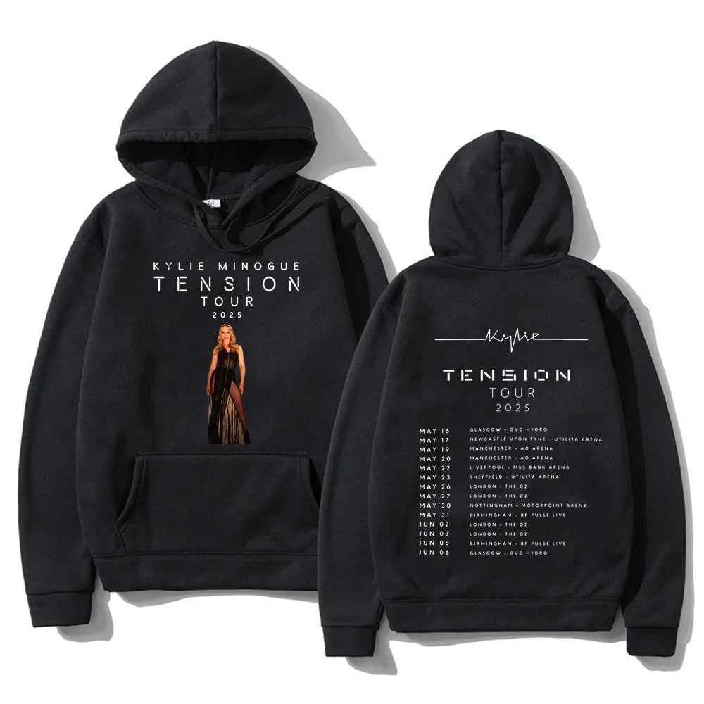 

Kylie Minogue Tension Tour 2025 Hoodie Fashion Men/women Hoodies Harajuku Aesthetic Clothes Unisex Fleece Pullover Sweatshirt
