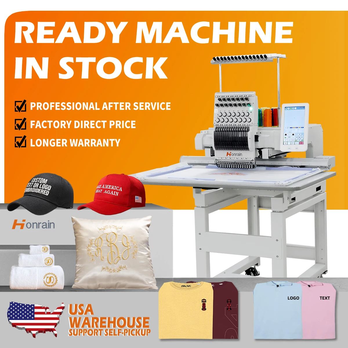 Automatic Computerized Embroidery Machine Single Head Embroidery Machine High Quality Flat 1 Head Digital Embroidery Machine