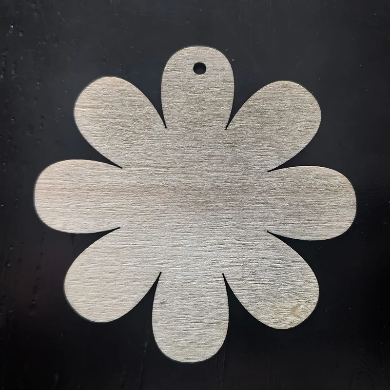 60 pezzi di fiori in legno non finiti artigianato in bianco a forma di fiore decorazioni in legno fiore decorazione del ringraziamento di natale