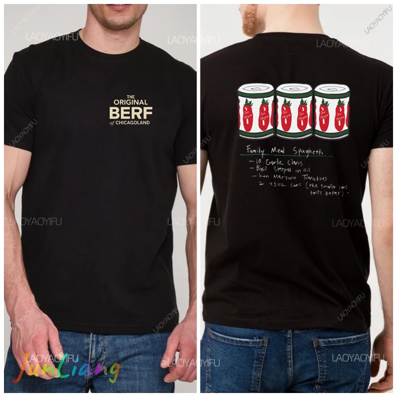 الدب المسلسل التلفزيوني تي شيرت وجبة الأسرة السباغيتي جيريمي ألين المشجعين للجنسين الأصلي رجالي تي شيرت 100% القطن Y2k الملابس القوطي #2