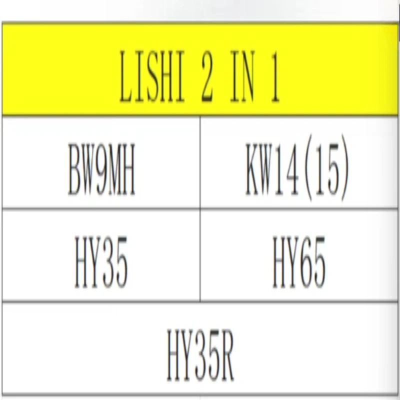 

Repair Tools BM9WH YH35 YH35R YH65 KW14(15) Lishi Lock Pick for Yamaha Motorcycles for Kawasaki Motorbikes for BWM Motorcycles
