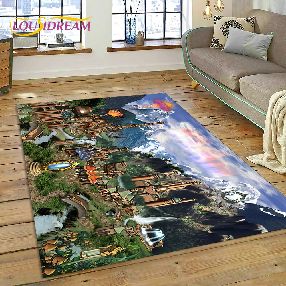 

Heroes of Might and Magic Retro Games Carpet Rug for Bedroom Living Room Home Sofa Decoration,Child Game Large Decor Floor Mat