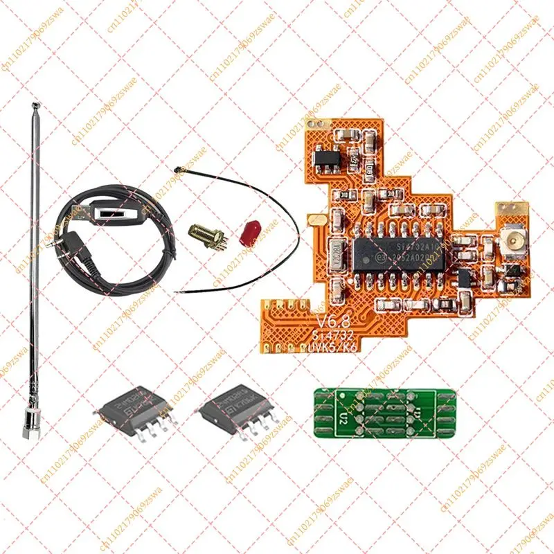 SI4732 V6.8 FPC Module with 2M Chip & Antenna Kit for Quansheng UV-K5/K6 Shortwave SSB Receiver